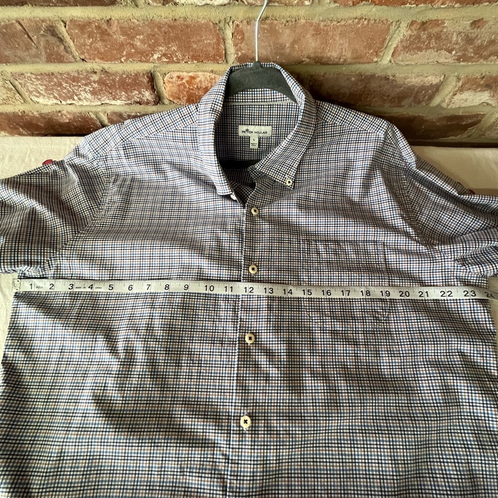 Peter Millar Button Down Ls Large - image 8